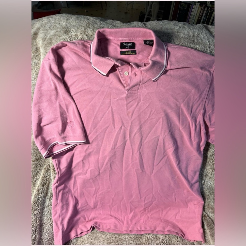 Haggar Classic Pink Polo Shirt Golf